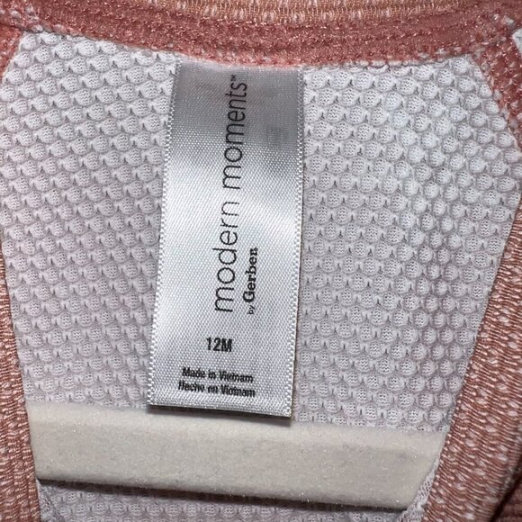 NWT Modern Moments by Gerber Baby Rash Guard Swimsuit Pink Floral Size 12 Months - Picture 3 of 7